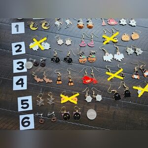3/ $15 Halloween  Earrings